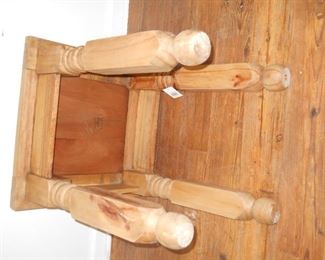 Unfinished Wood Side Table