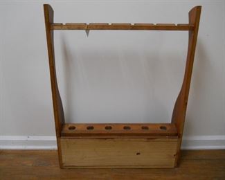 Wooden Pool Cue Rack