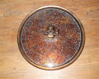 Large Wicker Basket w/ Wooden Lid