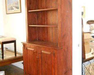 Vintage Solid Wood Cabinet with Hutch