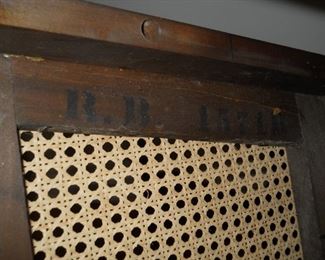 Antique Cane Seat Nursing Rocking Chair