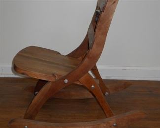 Wooden Folding Wooden Rocking Chair
