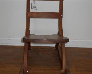 Wooden Folding Wooden Rocking Chair