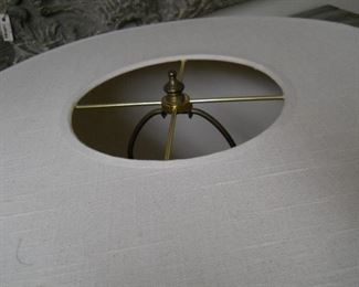 Gray Painted Wood Floor Lamp