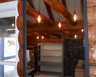 Black Iron Rectangular Mirror