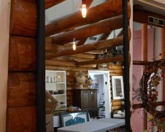 Black Iron Rectangular Mirror