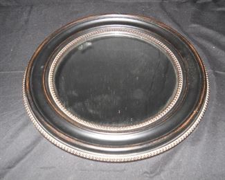 Black Round Beaded Frame Mirror