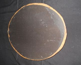 Vintage Carved Wood Frame Oval Mirror