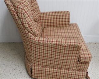 Plaid Swivel Rocker