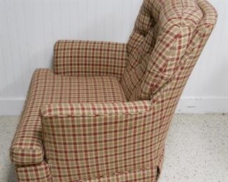 Plaid Swivel Rocker