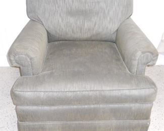 Green Upholstered Swivel Rocking Chair