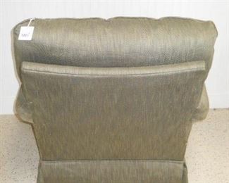 Green Upholstered Swivel Rocking Chair