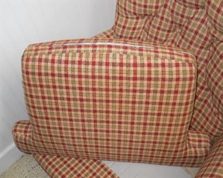 Plaid Swivel Rocker