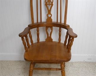Set of 4 Oak High Back Windsor Chairs
