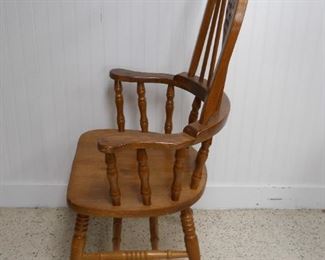 Set of 4 Oak High Back Windsor Chairs