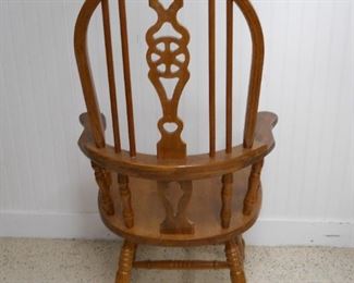 Set of 4 Oak High Back Windsor Chairs