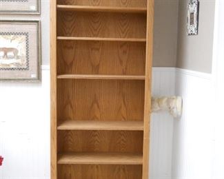  Solid Oak 7' Tall Bookcase