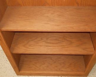  Solid Oak 7' Tall Bookcase