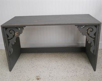 Gray Wooden Console Table