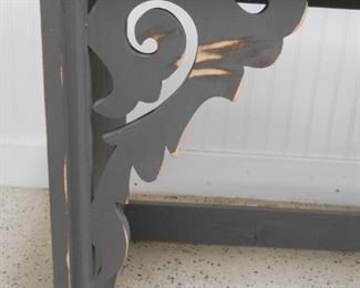 Gray Wooden Console Table