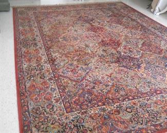 9' x 12' Red & Blue Karastan Rug