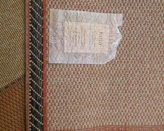 8'x11' Rust Color Outdoor Patio Rug