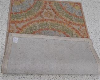 Muted Color Hand Hooked Area Rug