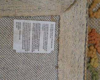 Muted Color Hand Hooked Area Rug