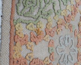 Muted Color Hand Hooked Area Rug