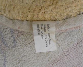 Pink & Cream Whimsical Wool Rug