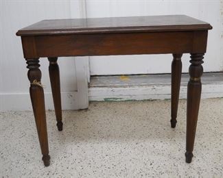 Wood Piano Bench with Storage