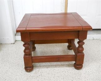 Early American Solid Wood Side Table