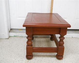 Early American Solid Wood Side Table
