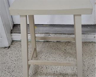 Painted Tan Modern Stool
