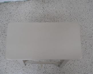 Painted Tan Modern Stool