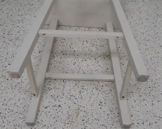 Painted Tan Modern Stool