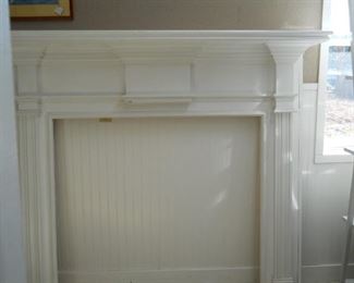 White Fireplace Wood Surround & Mantle
