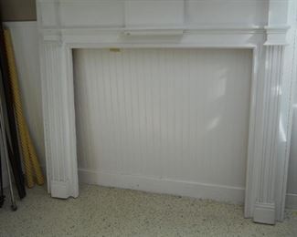 White Fireplace Wood Surround & Mantle