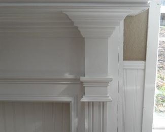 White Fireplace Wood Surround & Mantle