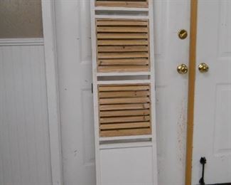 4 Panel Wood Slat & Paneled Room Divider