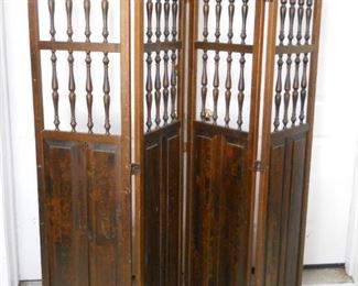 Retro 4 Panel Room Divider