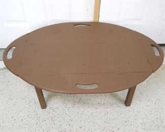 Brown painted Butler Tray Coffee Table
