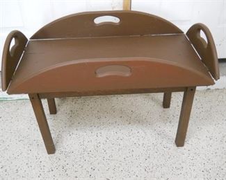 Brown painted Butler Tray Coffee Table