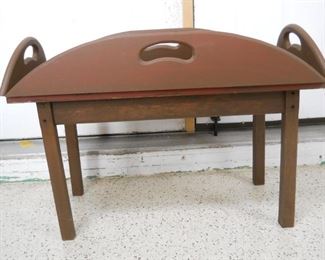 Brown painted Butler Tray Coffee Table