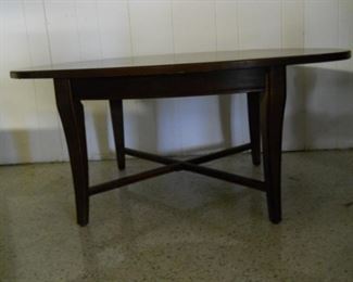 Vintage Oval Inlaid Coffee Table