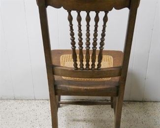 4 Vintage Cane Seat Chairs