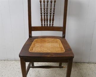 4 Vintage Cane Seat Chairs