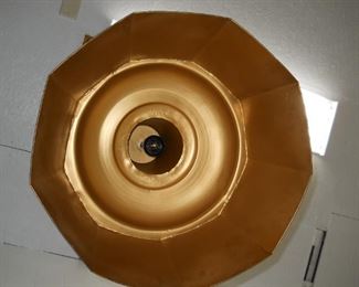 Vintage Black Metal Industrial Hanging Light