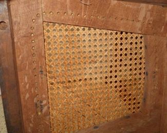 4 Vintage Cane Seat Chairs