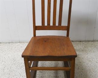 Vintage Wood Junior Rocking Chair